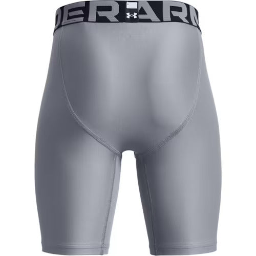 Under Armour Youth HeatGear Armour Compression Base-Layer Shorts - Gray, Size L