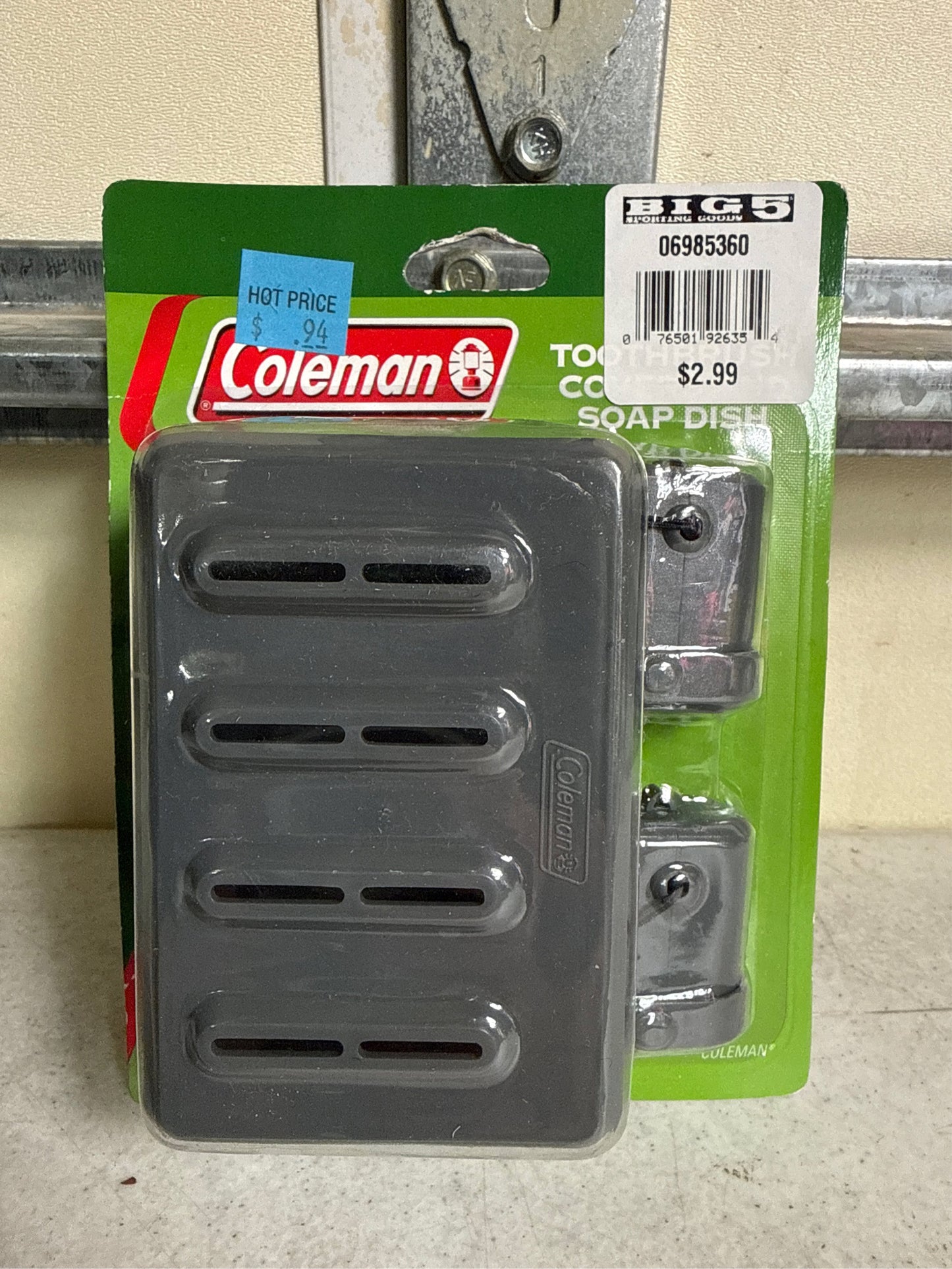 Coleman Camping Soap Dish and Toothbrush Cover Set - Black