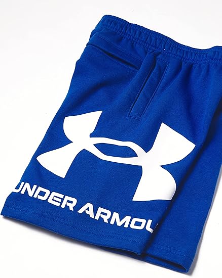 Under Armour Boys' Rival Fleece Logo Shorts - Bright Blue, XL