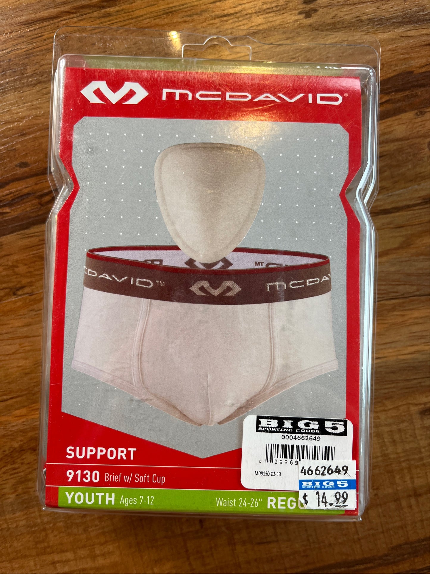 McDavid Youth Classic Athletic Briefs with Soft Cup - White, Youth Regular