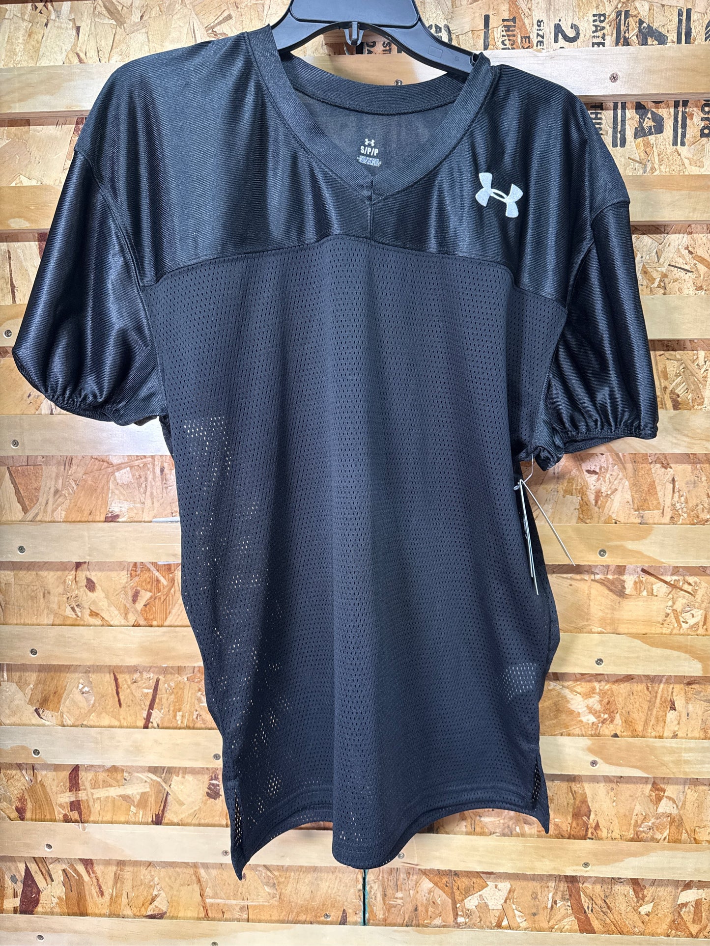 Under Armour Adult Football Practice Jersey - Black, Size Small