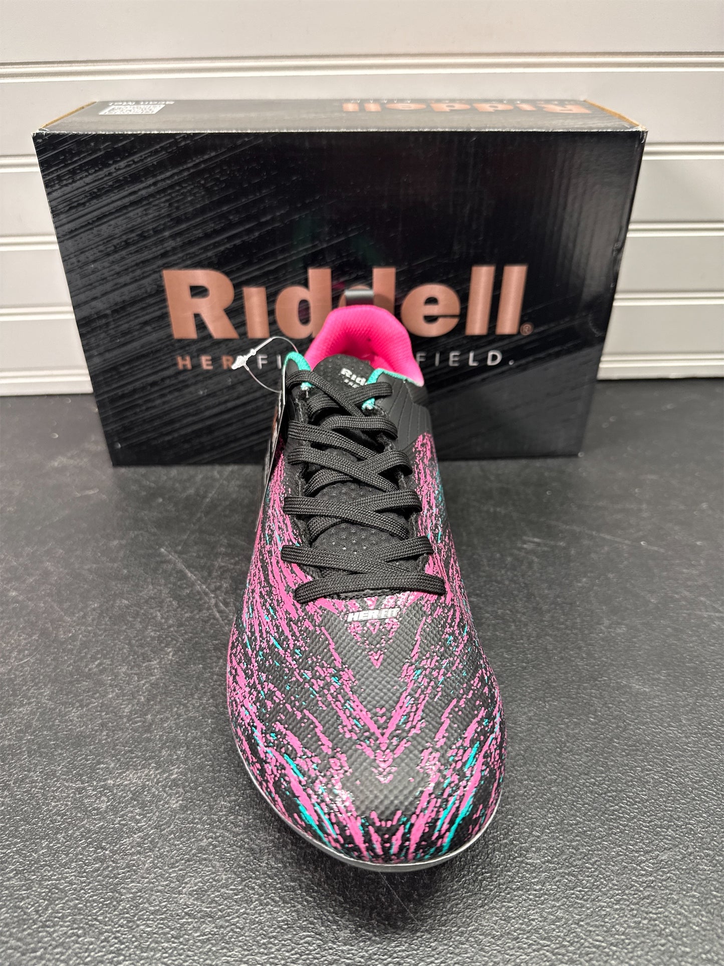 Riddell Meridian TPU Women's Flag Football Cleats - Black/Pink, Size 11