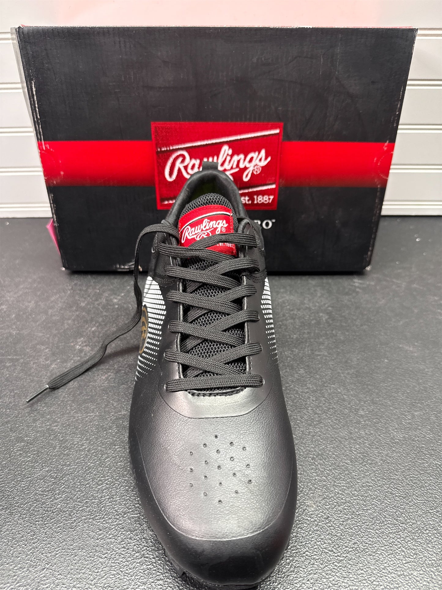 Rawlings Sanction Low Men's Baseball Cleats - Black, Size 13
