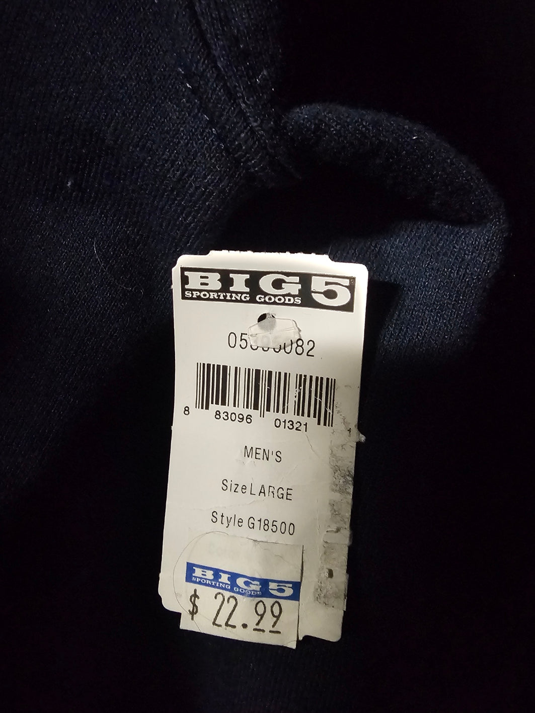 Gildan Men's Heavy Blend Fleece Pullover Hoodie - Navy Blue, Large