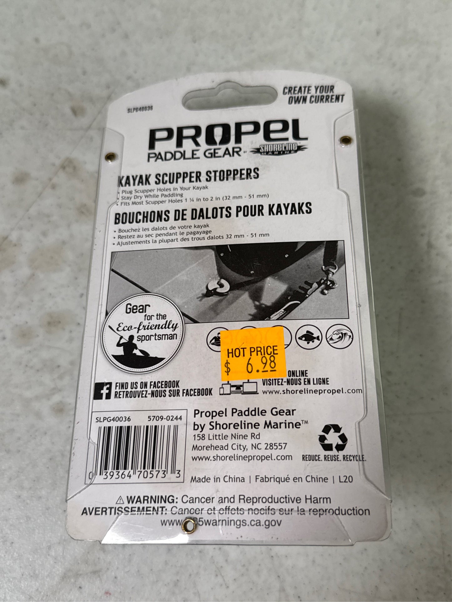 Propel Paddle Gear Kayak Scupper Stoppers, 2-Pack (32mm - 51mm)