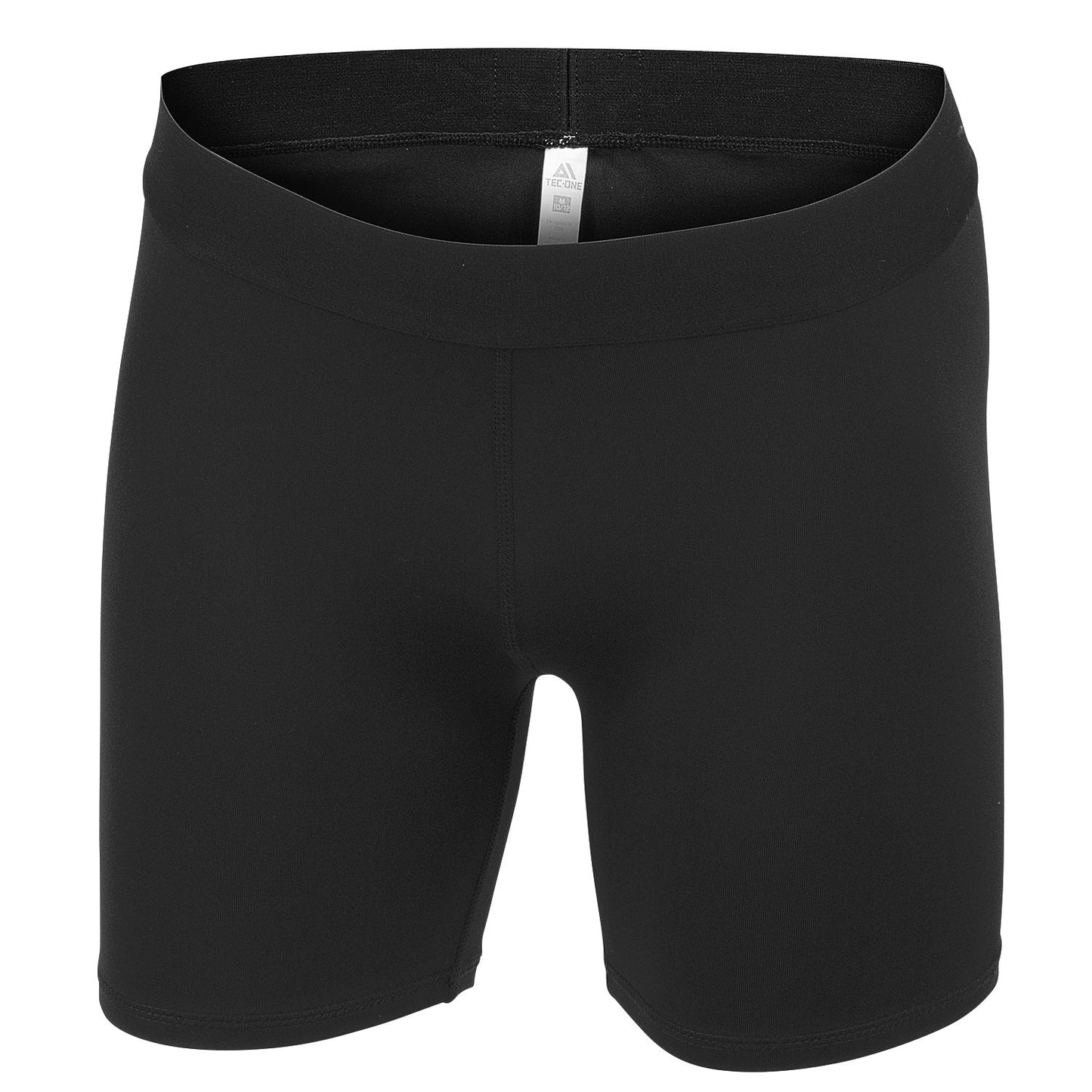 TEC-ONE Girls' Basic Athletic Boy Shorts, 4.5" Inseam - Black, Size M (10/12)