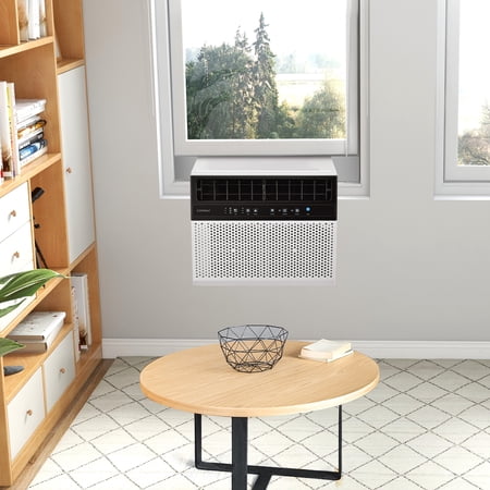 Costway 6000 BTU Window Air Conditioner with Remote and LED Control Panel - White