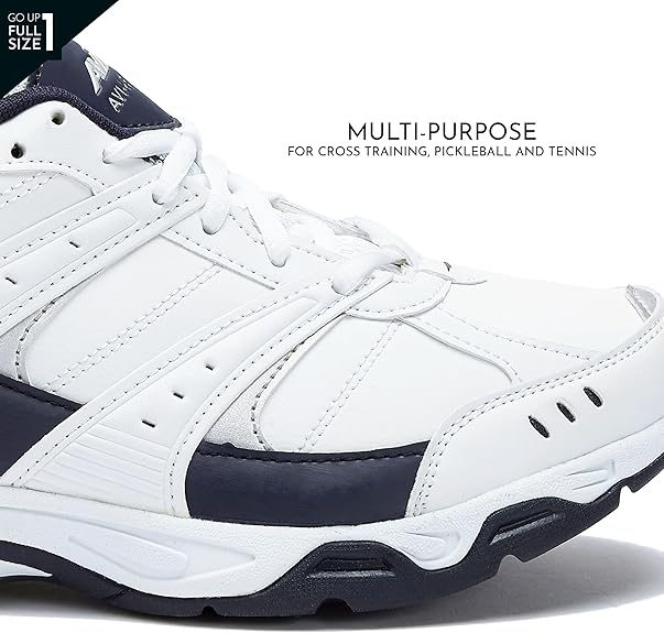 Avia Avi-Verge Men's Wide Training Shoes - White/Dark Blue, Size 8