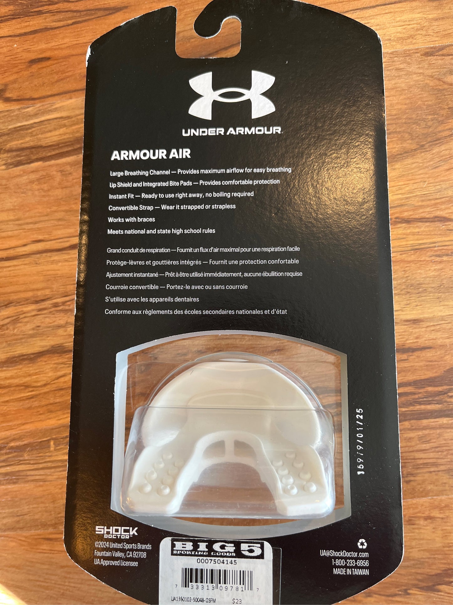 Under Armour Armour Air Lip Guard by Shock Doctor - White Camo, One Size