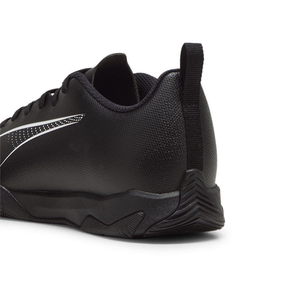 Puma Ultra 5 Play It Jr. Indoor Soccer Shoes - Black/White, Youth Size 6