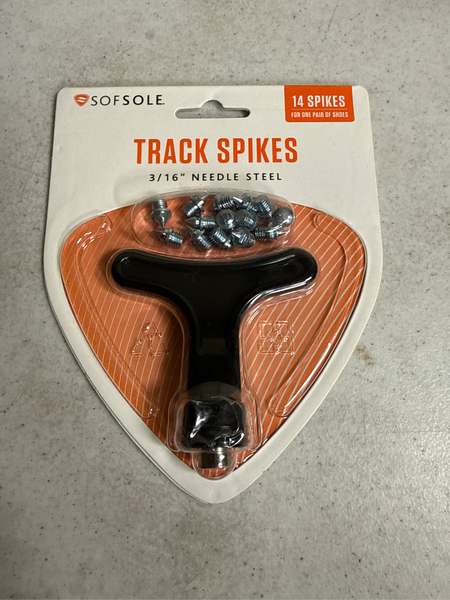 Sof Sole 3/16" Needle Track Spikes with Wrench