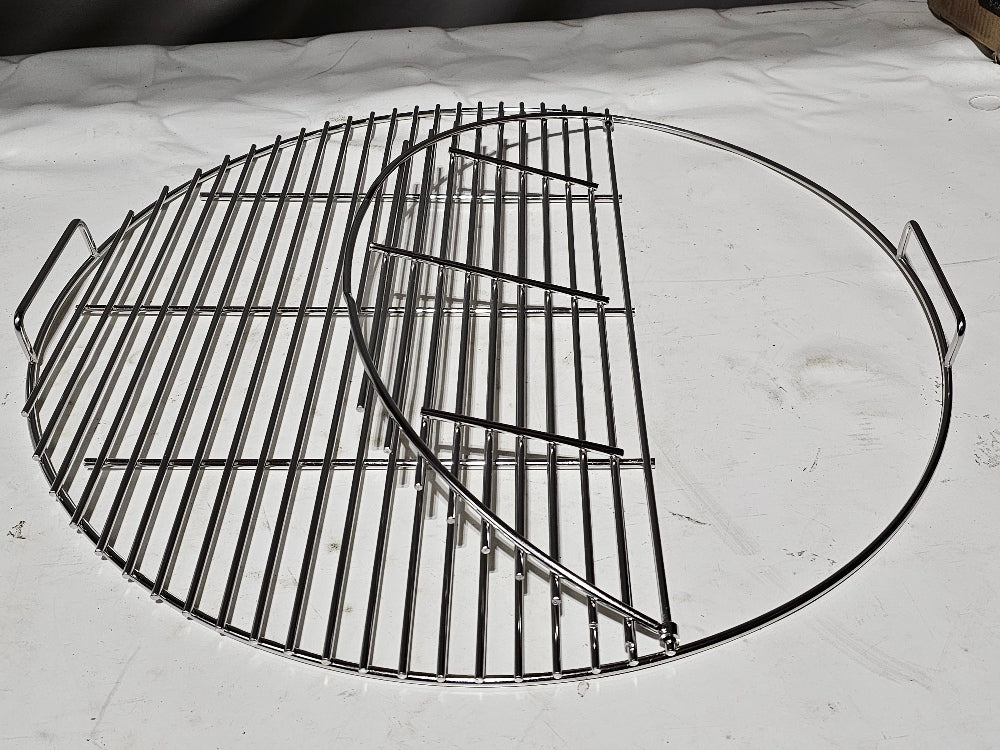21.5" Round Stainless Steel Hinged BBQ Cooking Grate