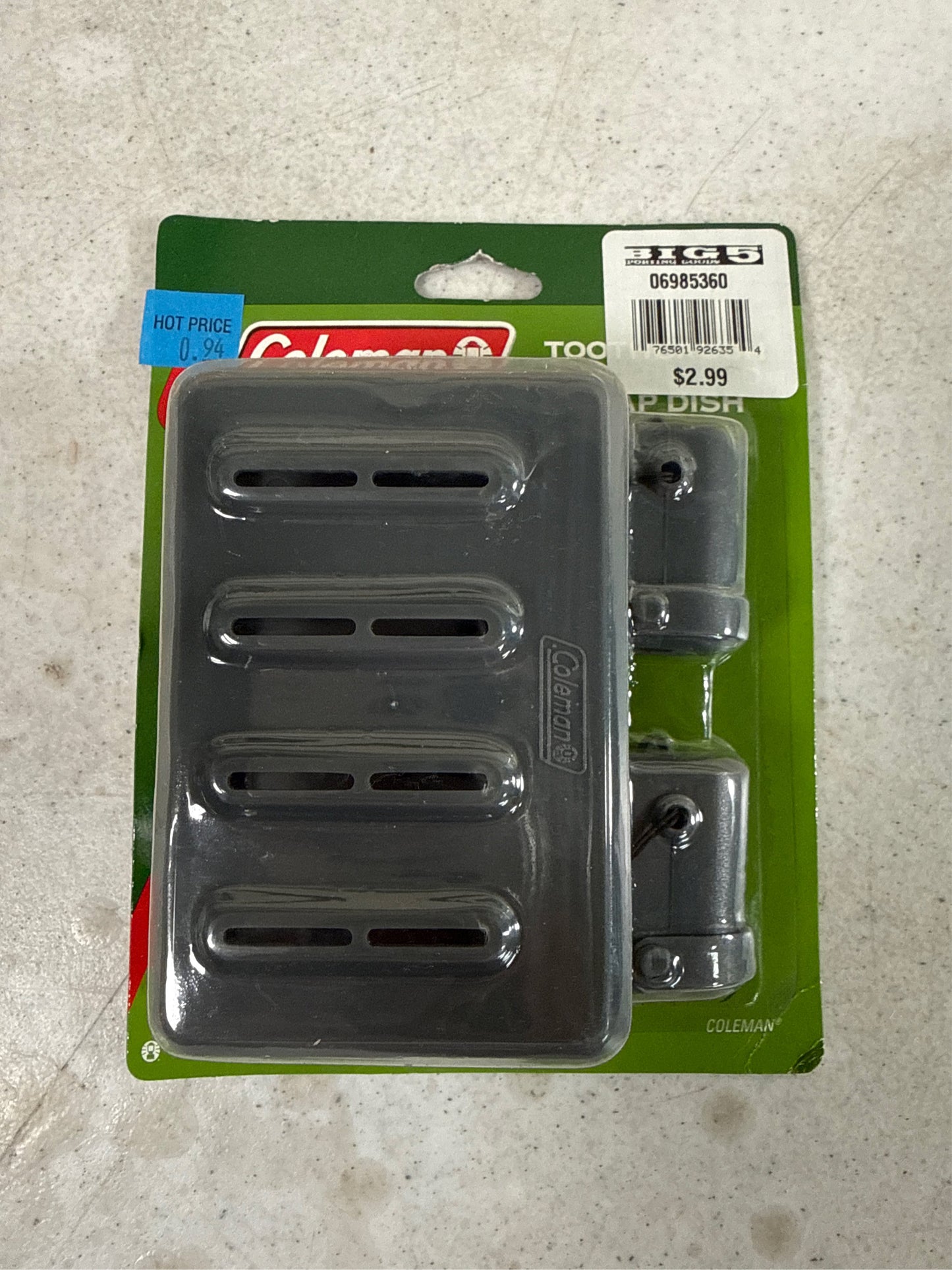 Coleman Camping Soap Dish and Toothbrush Holder Set - Black