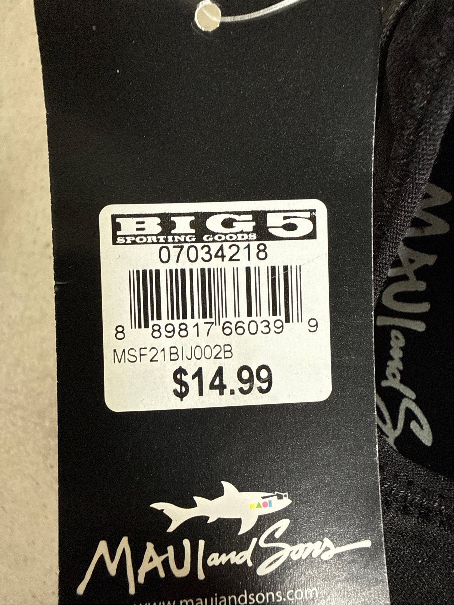 Maui & Sons Kids' Tide Water Shoes - Black, Size 12