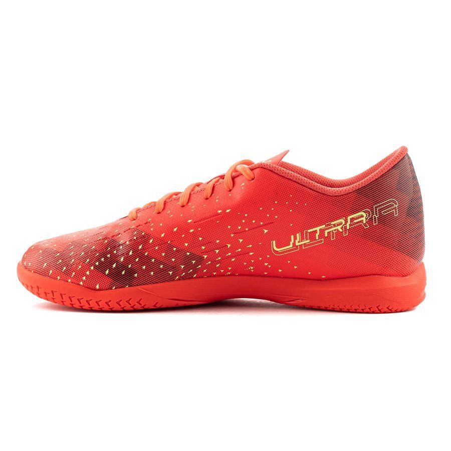 Puma Men's Ultra Play IT Indoor Soccer Shoes - Coral/Fizzy/Black, US 7.5
