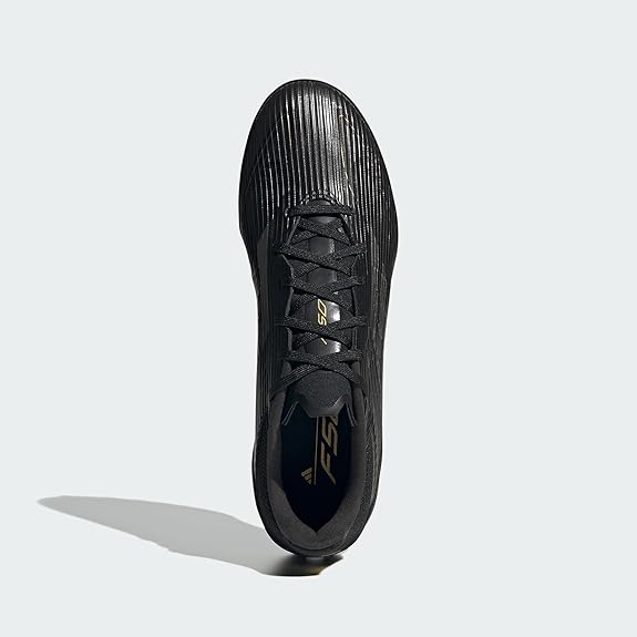 Adidas F50 League Turf Soccer Shoes - Black/Gold - Unisex 8M/9W