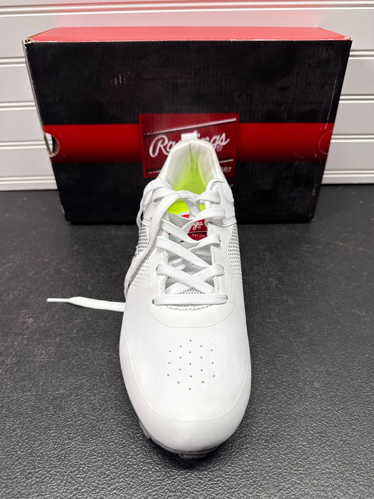 Rawlings Sanction Low Women's Softball Cleats - White/Silver, Size 10