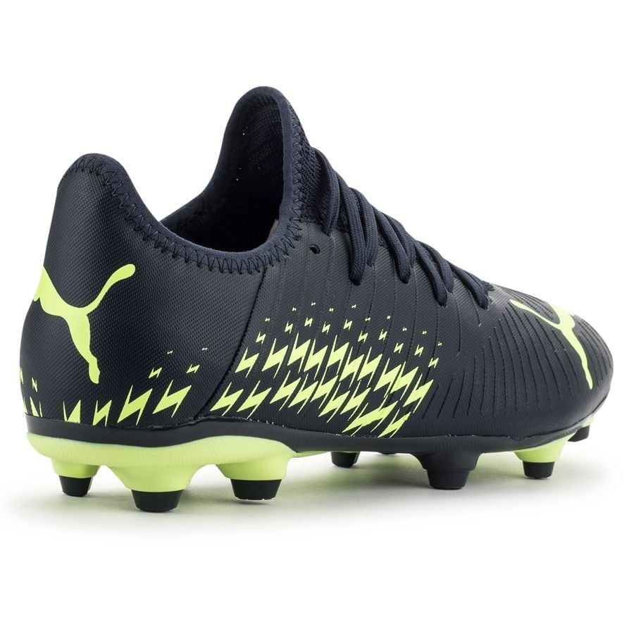 Puma Future Z 4.4 FG/AG Junior Soccer Cleats - Navy/Yellow, Size 5.5