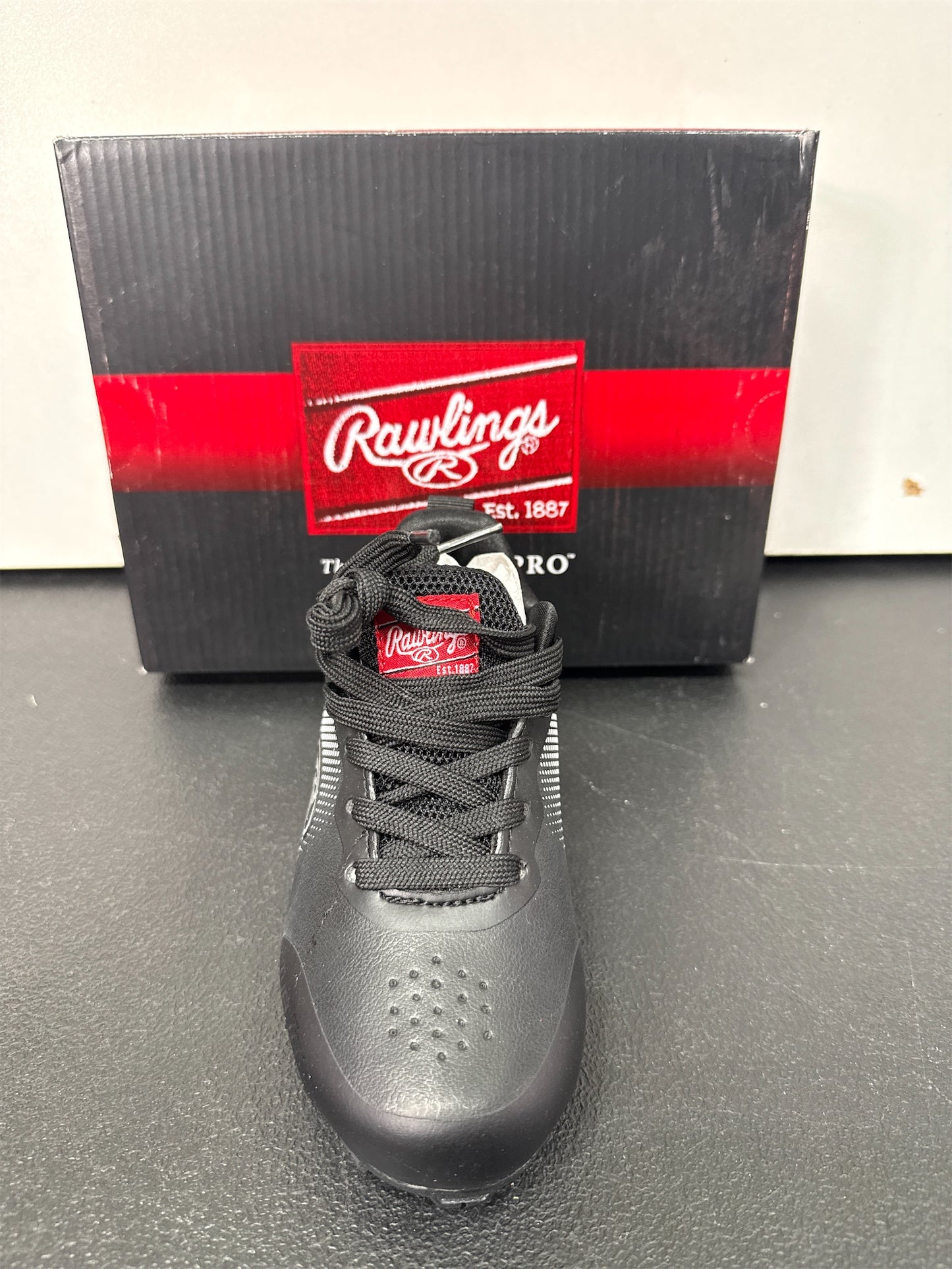 Rawlings Sanction Low Youth Baseball Cleats - Black, Size 11