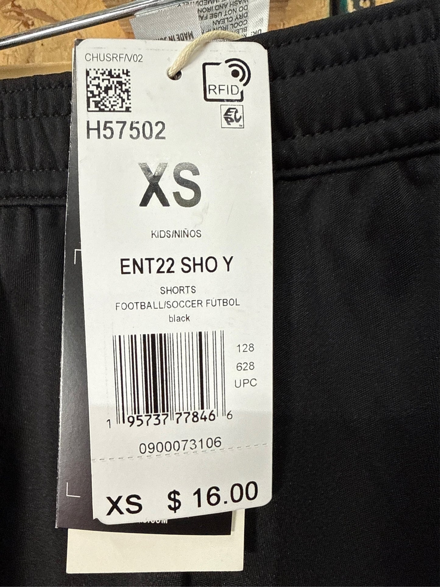 Adidas Kids' Entrada 22 Soccer Shorts - Black, XS