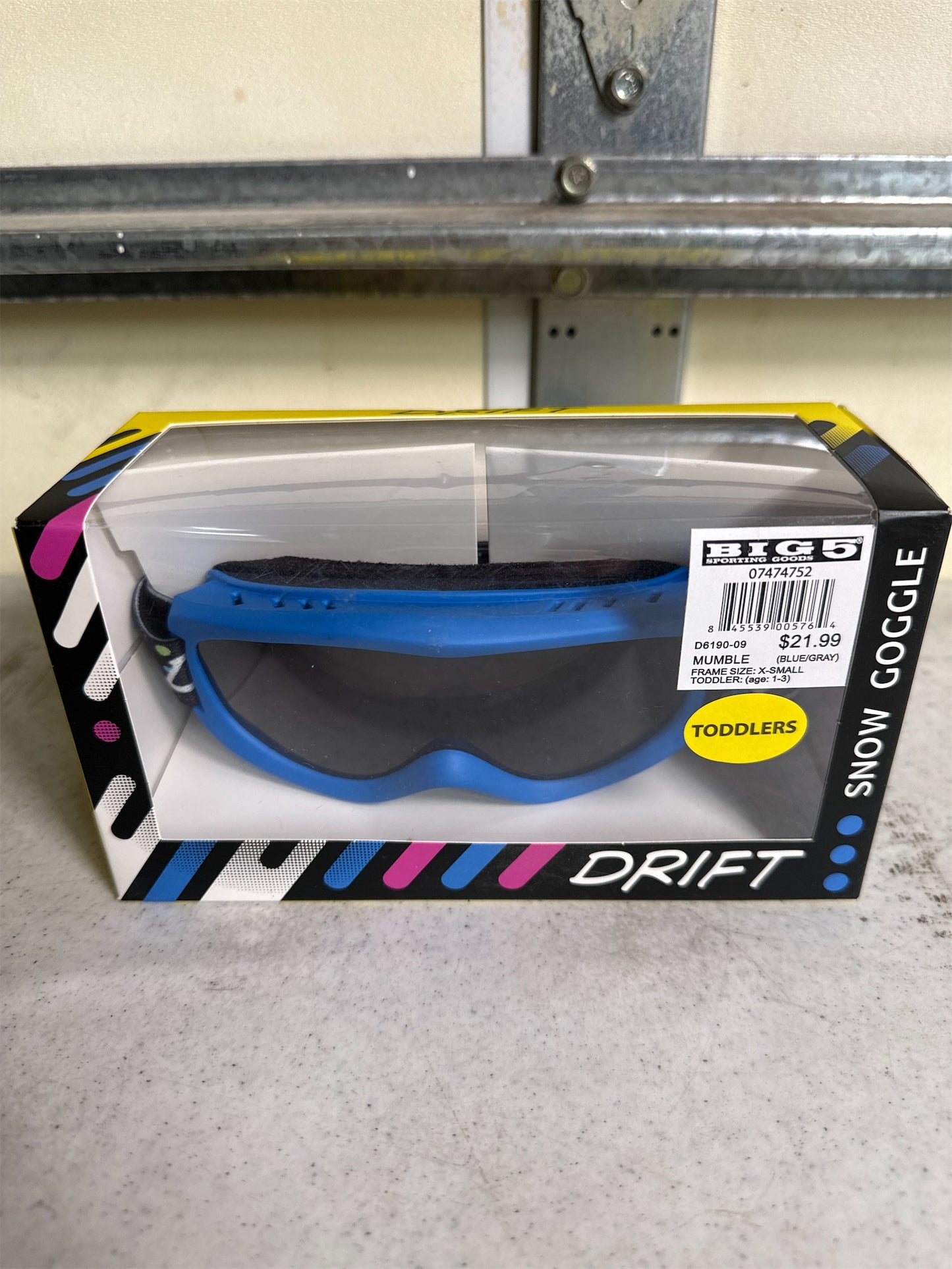 DRIFT Mumble Toddler Snow Goggles - Blue/Gray, X-Small