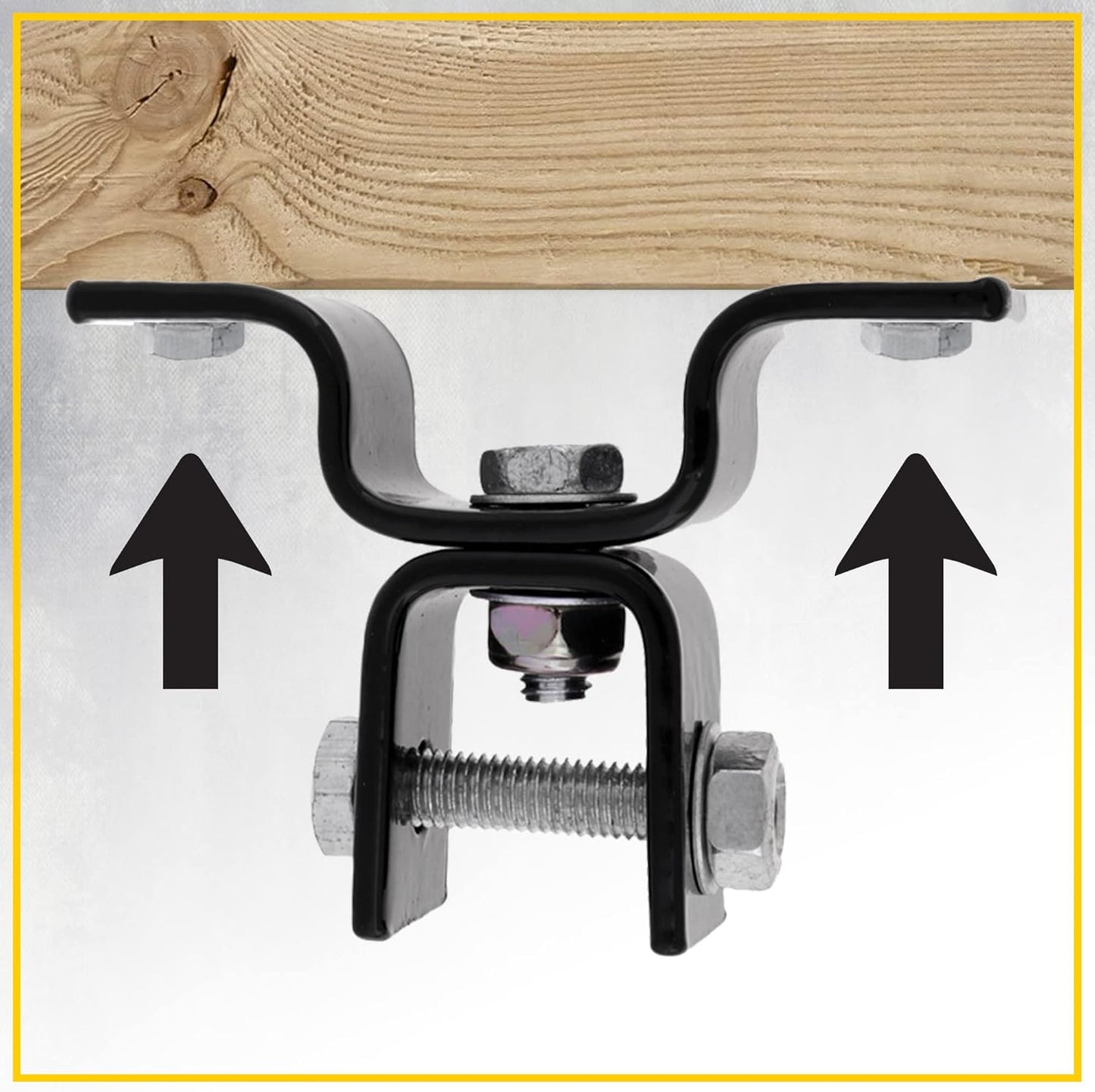 Everlast Heavy Bag Wood Beam Hanger - Black