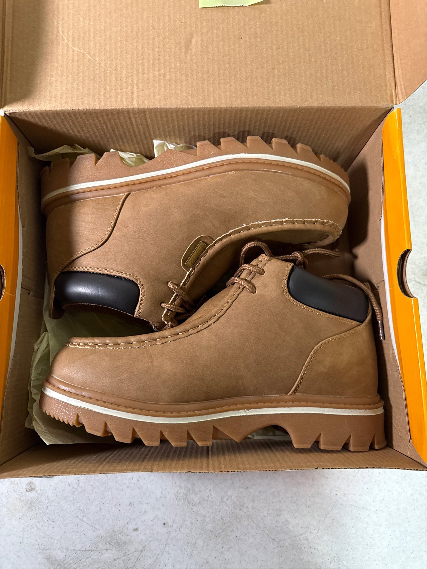 Lugz Men's Fringe Casual Shoes - Autumn Wheat/Bark, Size 7.5 D