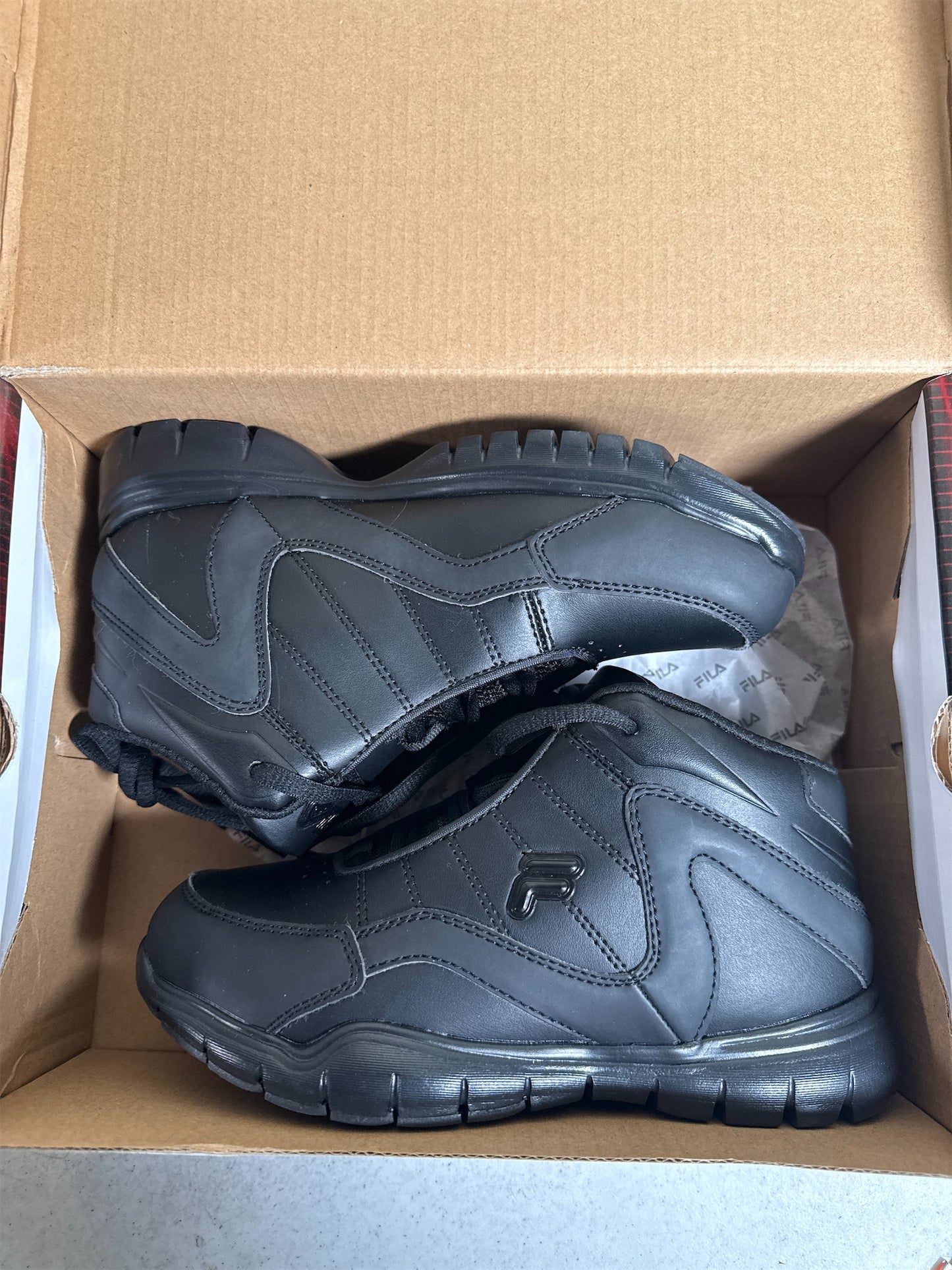Fila Kids' Sweeper 19 Basketball Shoes - Black, Size 3.5