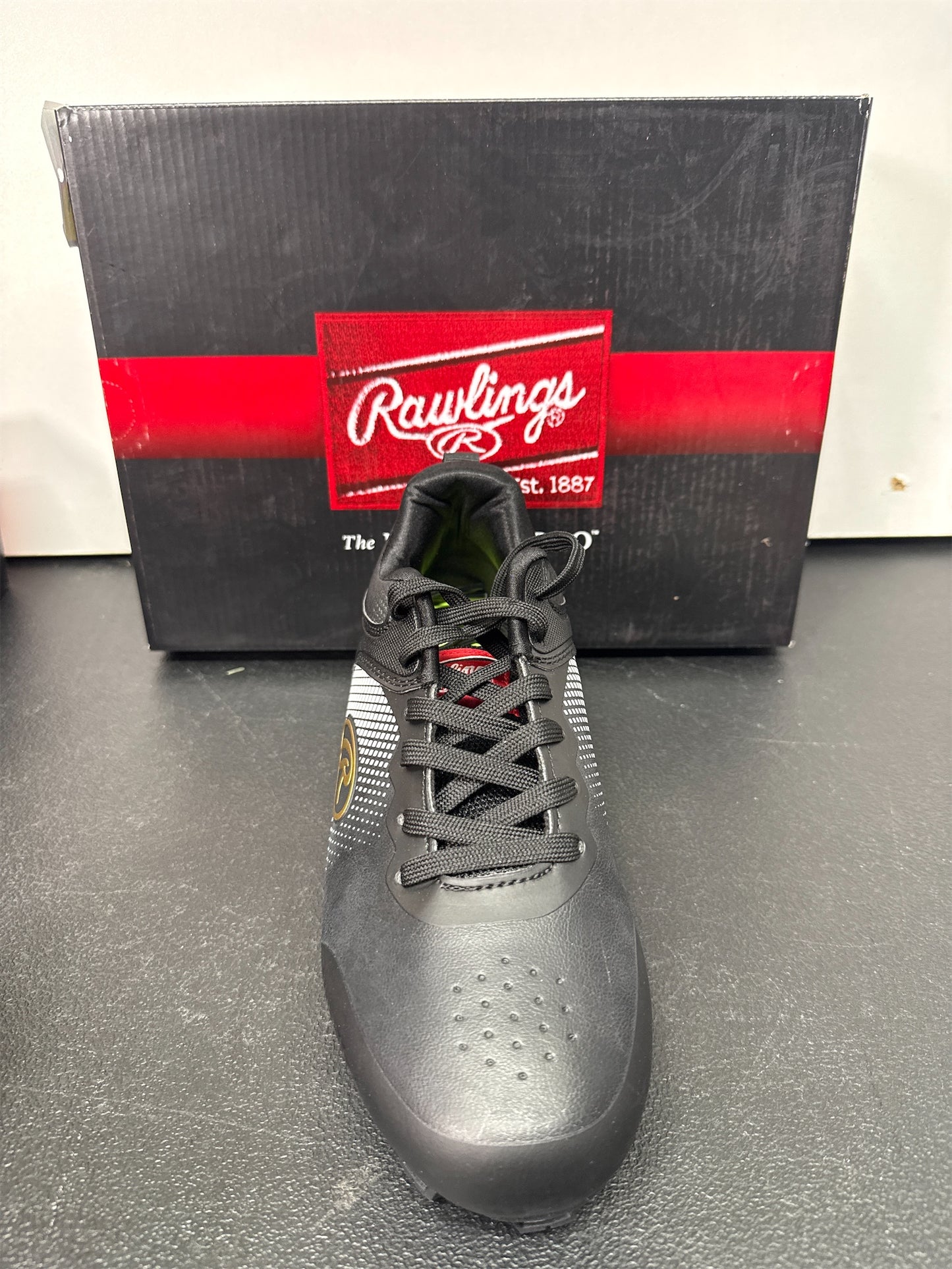 Rawlings Sanction Low Men's Baseball Cleats - Black, Size 6.5