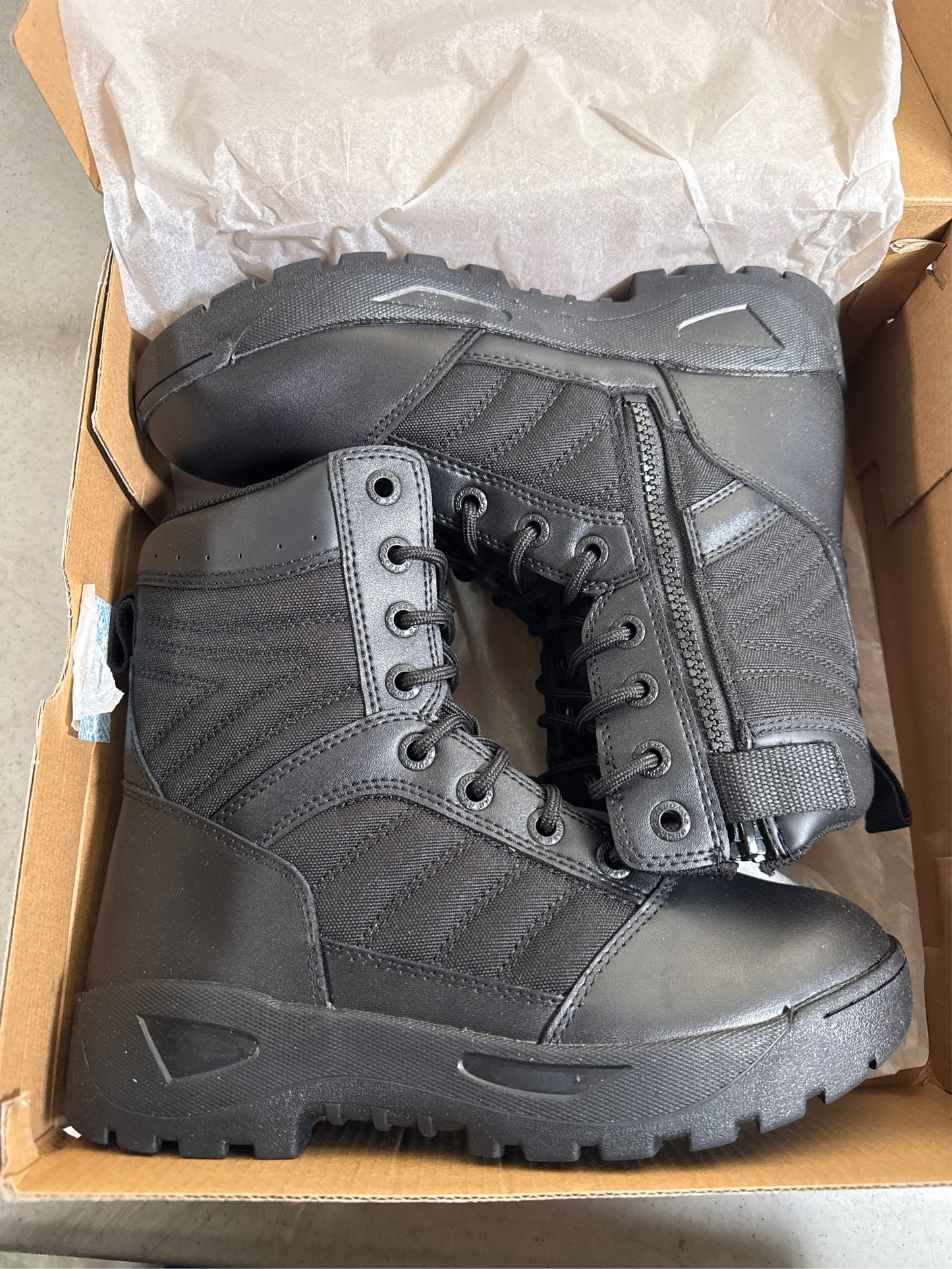 Response Gear Men's 8" Side-Zip 3.0 Tactical Service Boots - Black, Size 8
