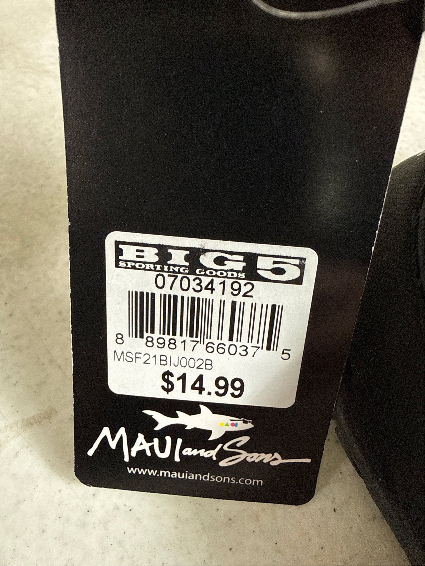 Maui & Sons Tide Kids' Water Shoes - Black, Size 10