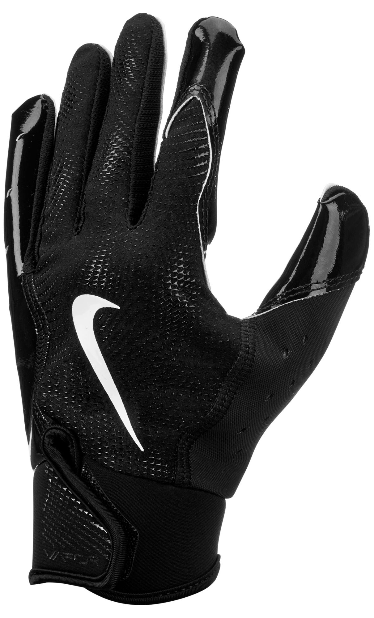 Nike Vapor Jet 8.0 Youth Football Gloves - Black/White, Medium