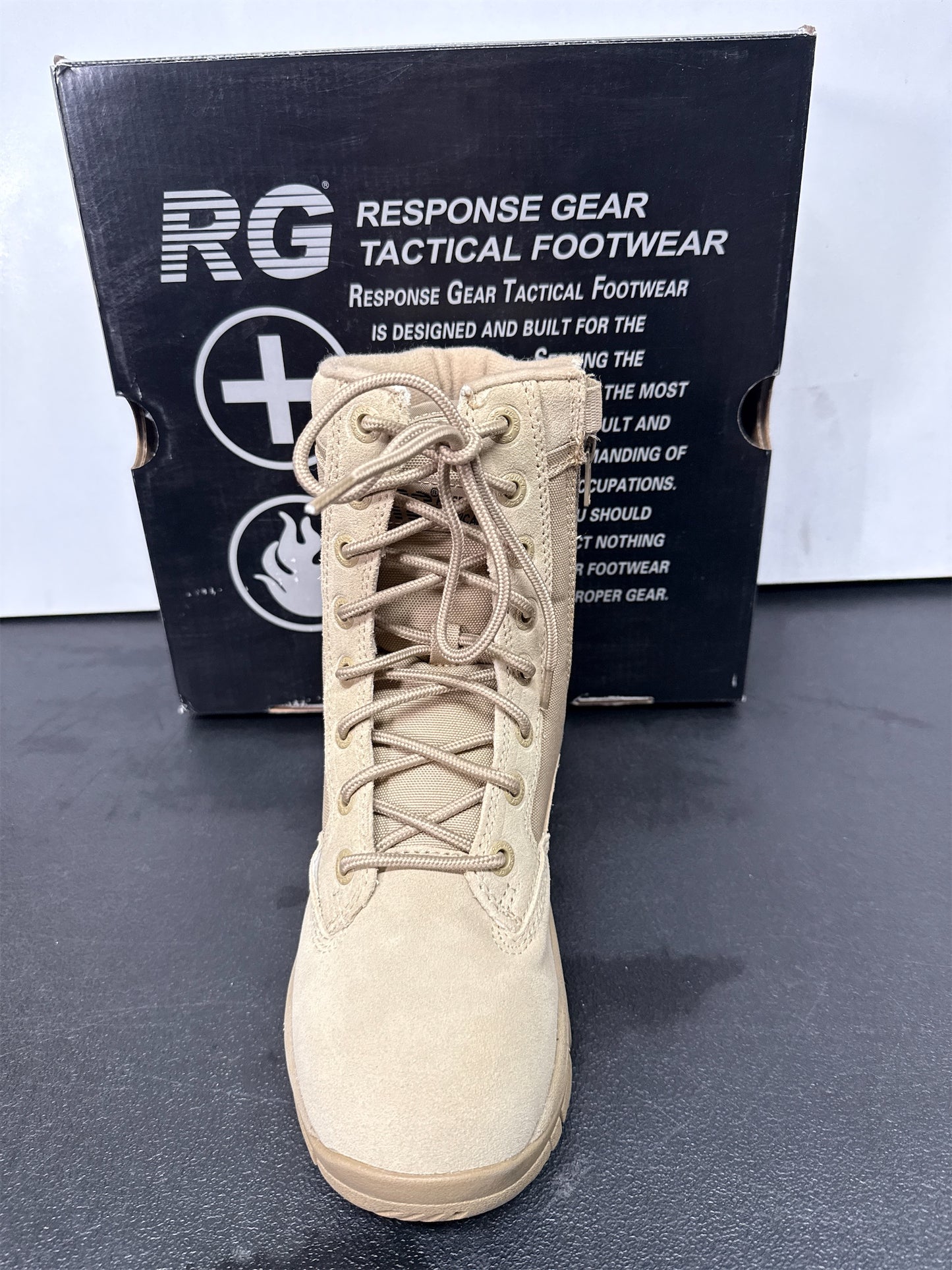 Response Gear Men's 8" Desert Service Boots - Tan, Size 7