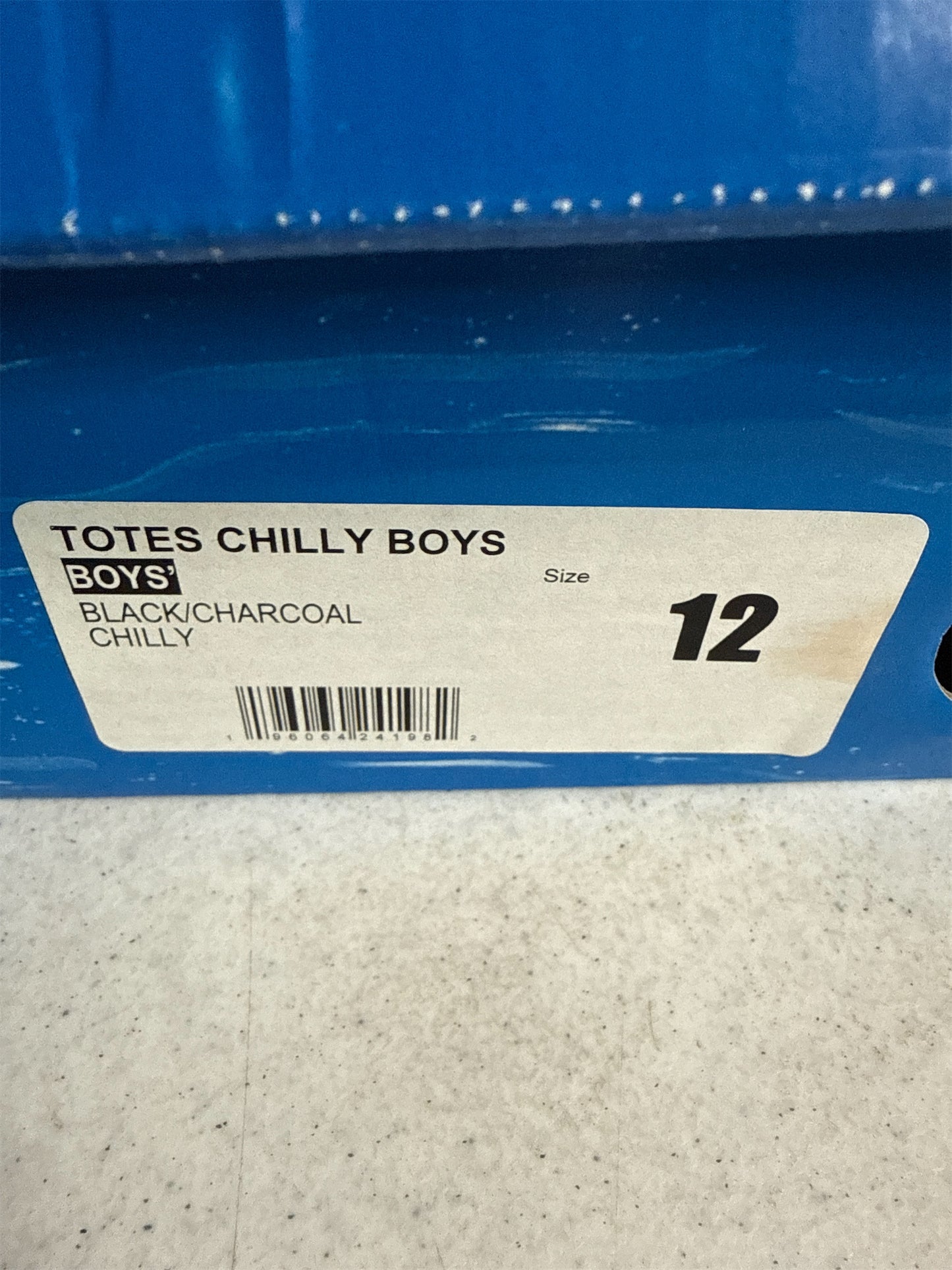 Totes Kids Chilly Boys Snow Boots, Black & Charcoal, Size 12