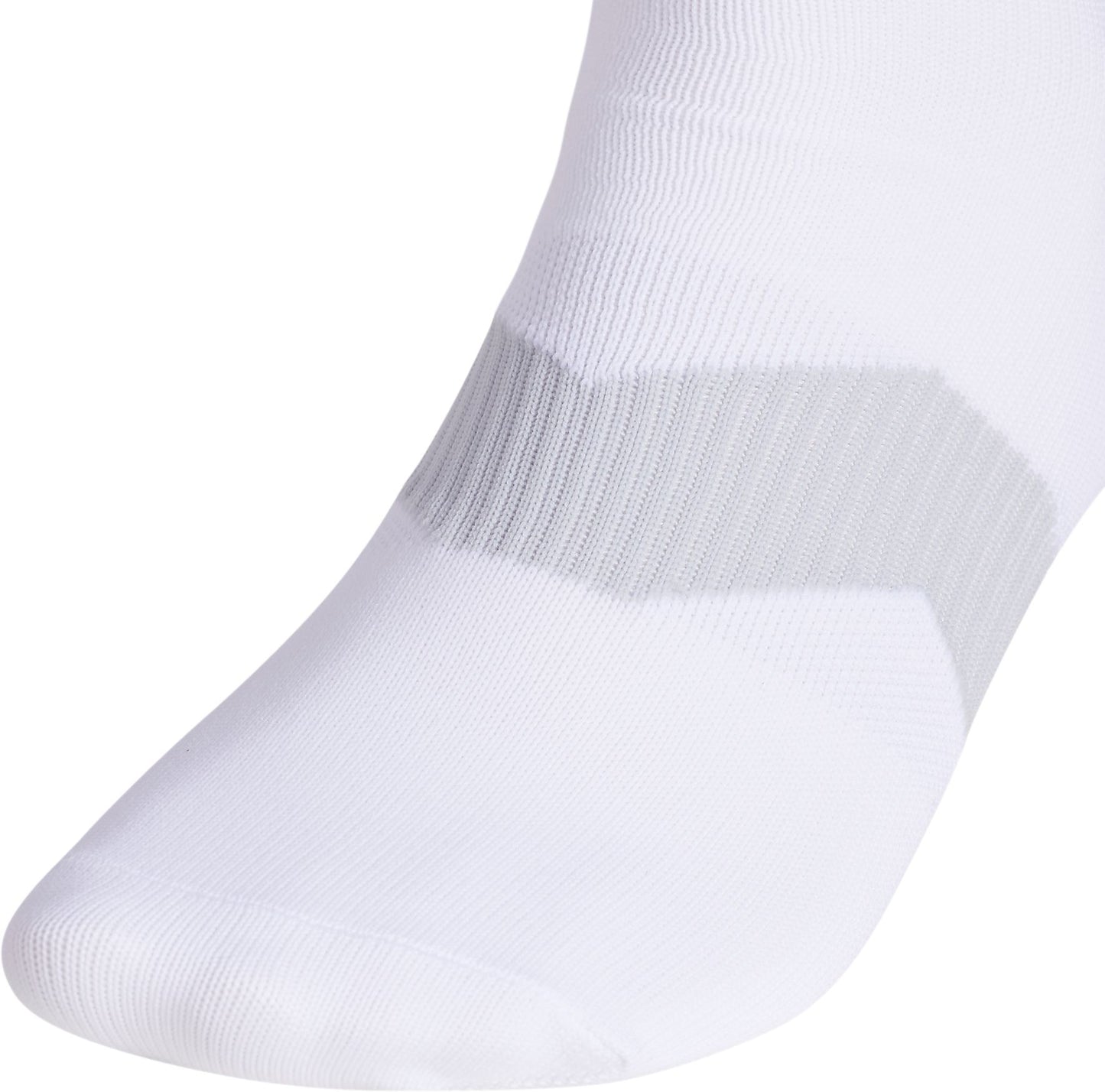 Adidas Unisex Metro VI Soccer Socks - White/Clear Grey/Black, Size Small