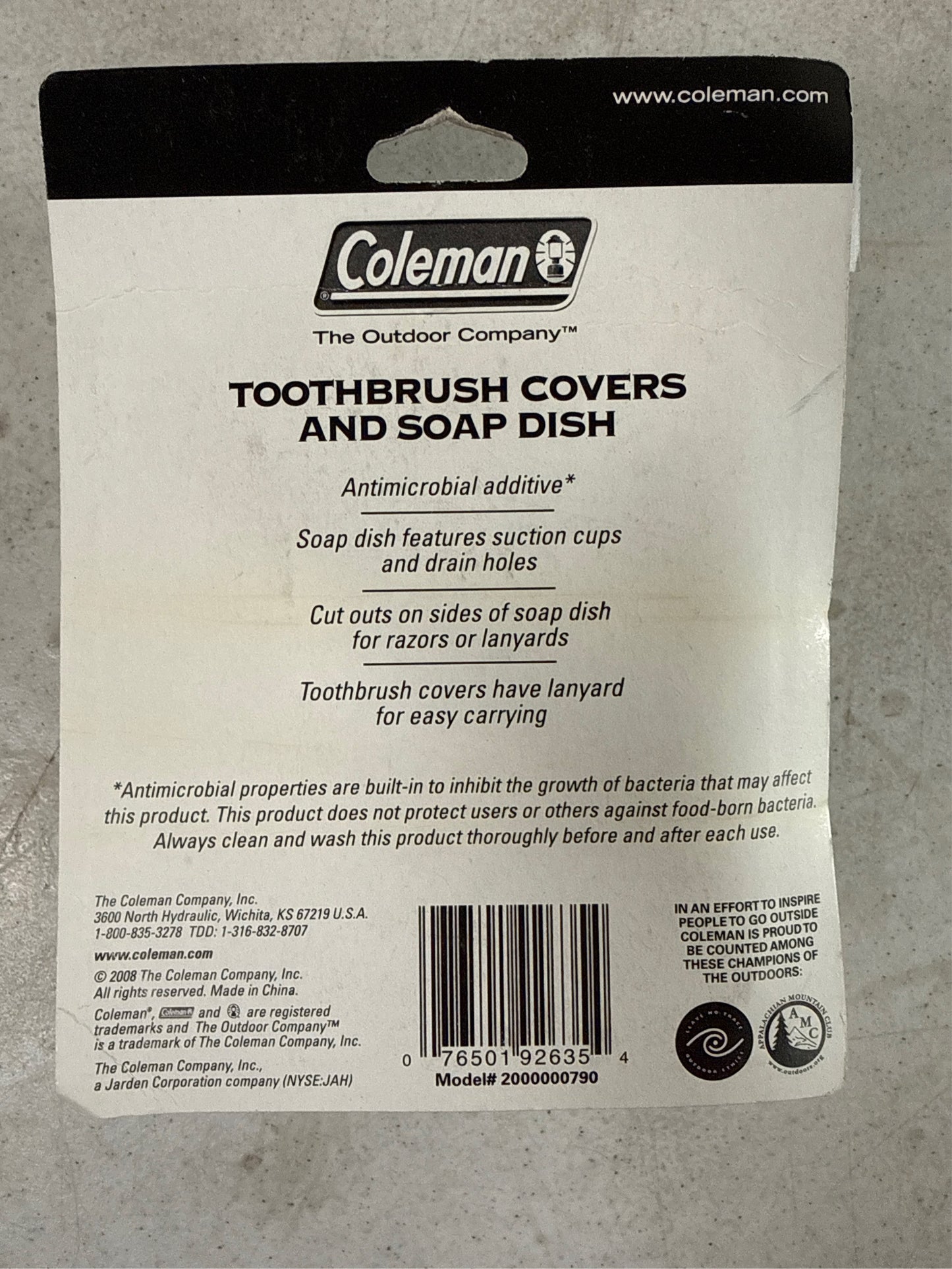 Coleman Camping Soap Dish and Toothbrush Holder Set - Black