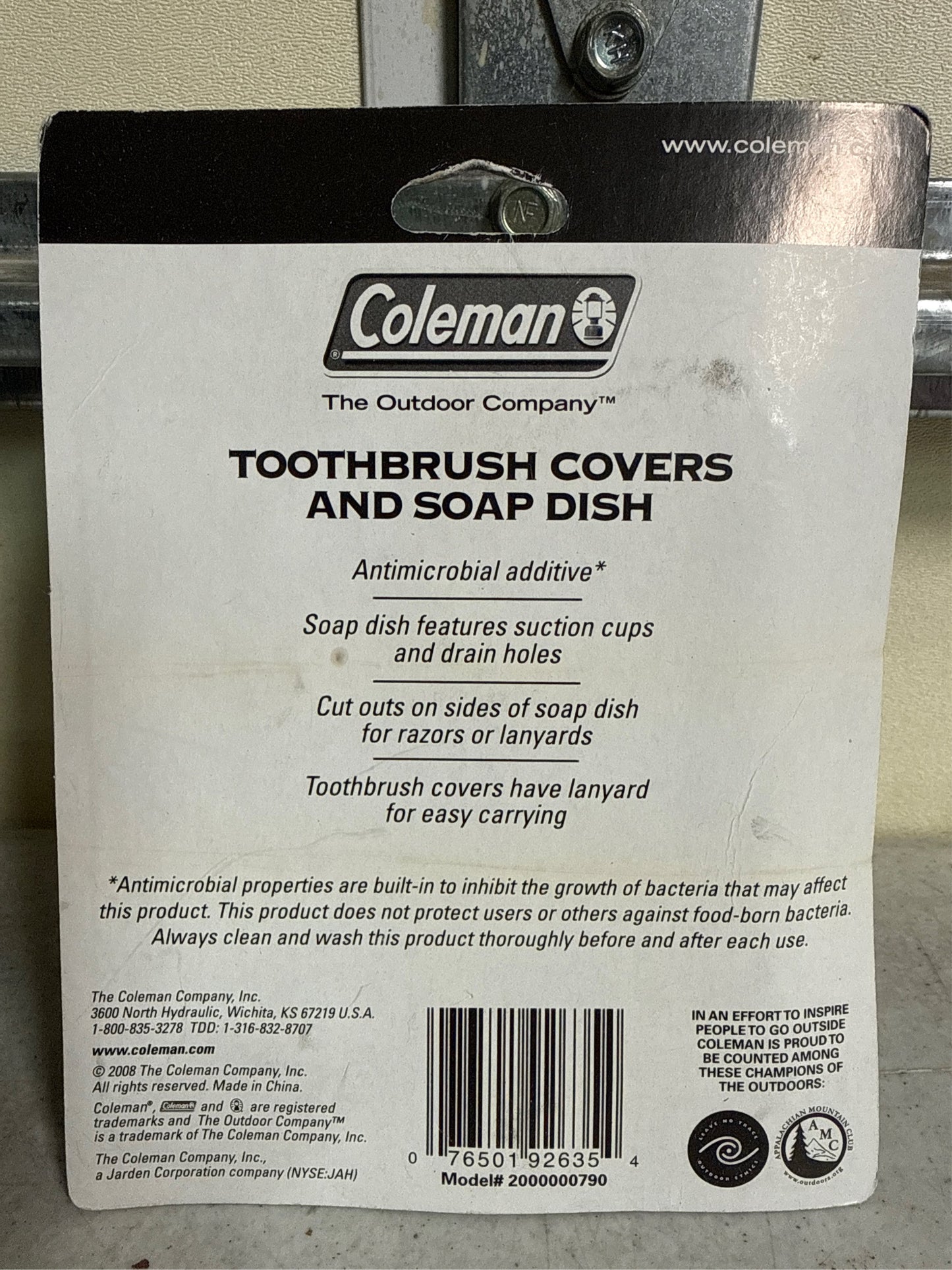 Coleman Camping Soap Dish and Toothbrush Cover Set - Black