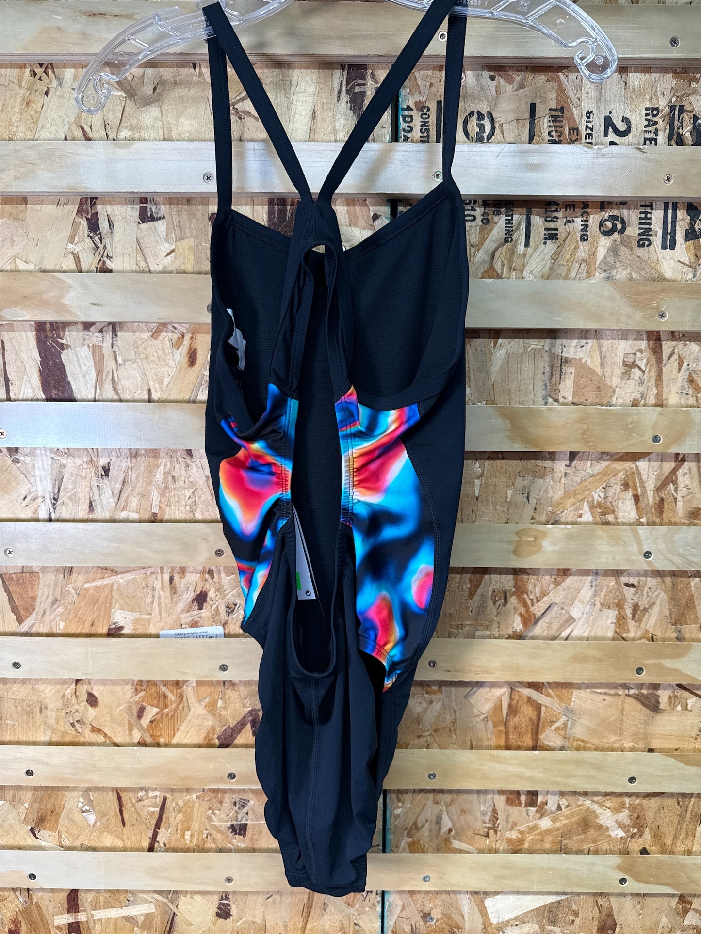 Nike Women's Hydrastrong Multi Print Racerback One Piece Swimsuit - Size 10