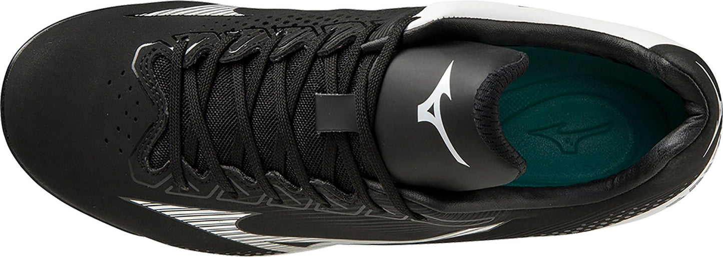 Mizuno Women's Wave Finch LightRevo TPU Softball Cleats - Black/White, Size 7
