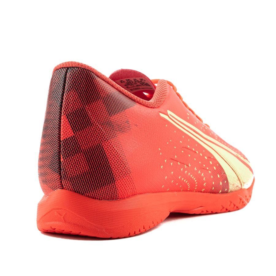 Puma Men's Ultra Play IT Indoor Soccer Shoes - Coral/Fizzy/Black, US 7.5