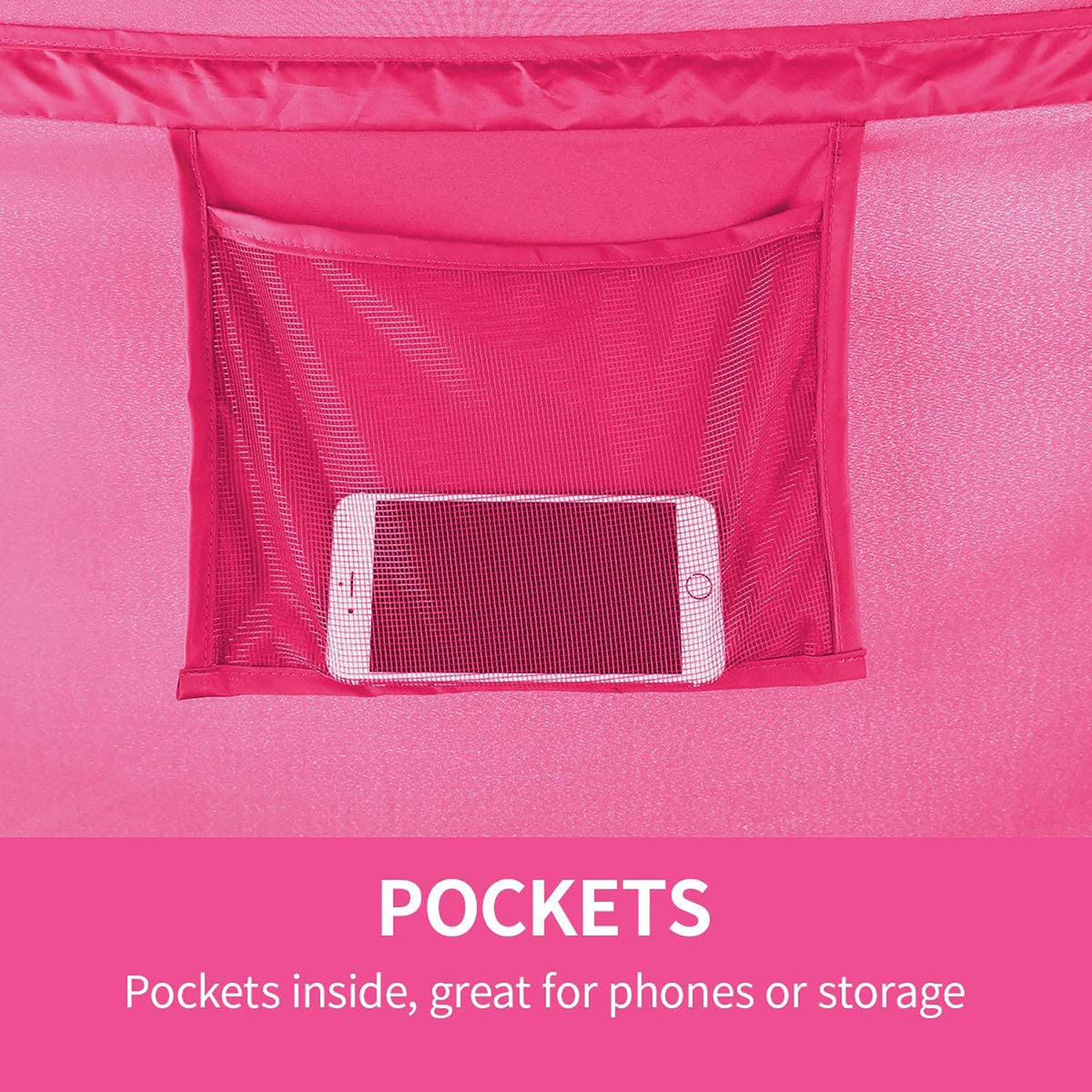 Alvantor Pink Twin Pop-Up Bed Tent for Privacy and Play