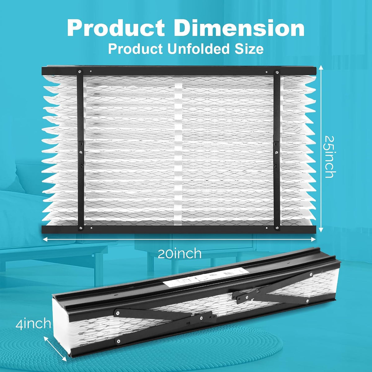 UNIREACH 2-Pack 213 MERV 13 Replacement Furnace Filters for Aprilaire, 20x25x4