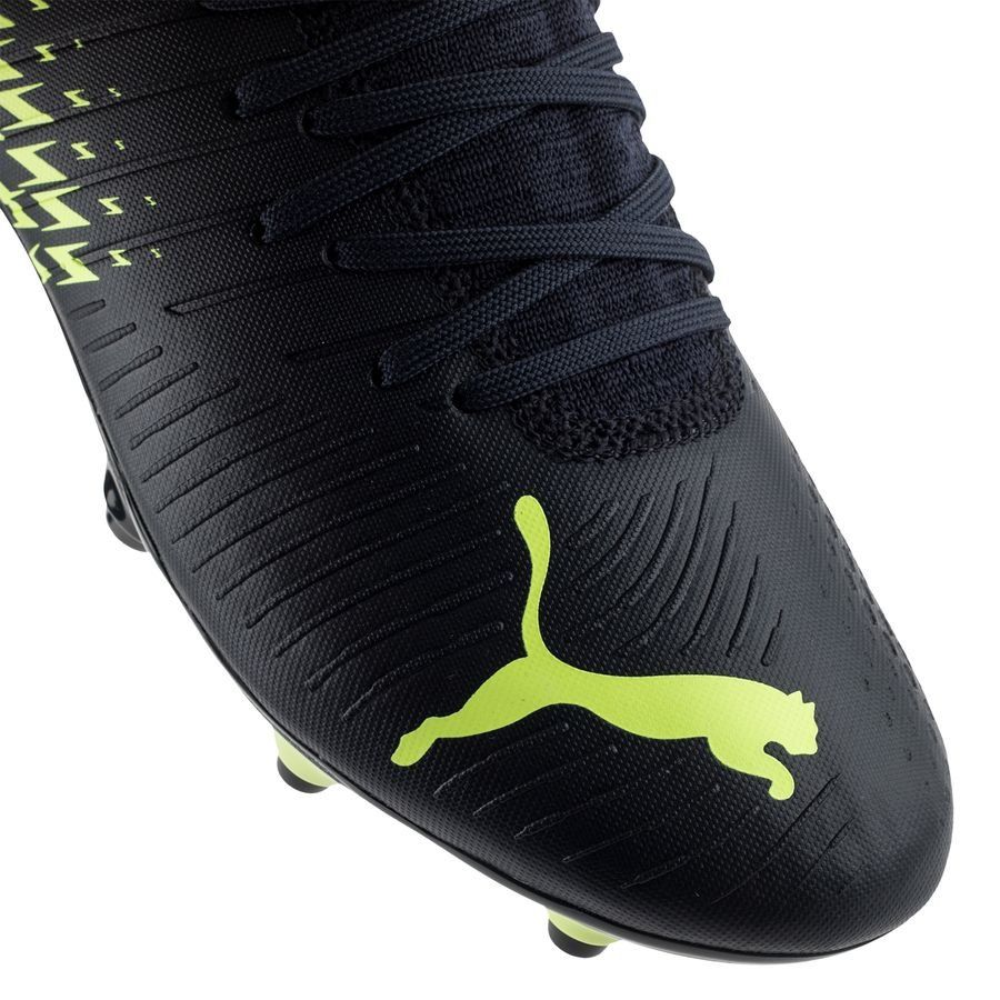 Puma Future Z 4.4 FG/AG Junior Soccer Cleats - Navy/Yellow, Size 5.5