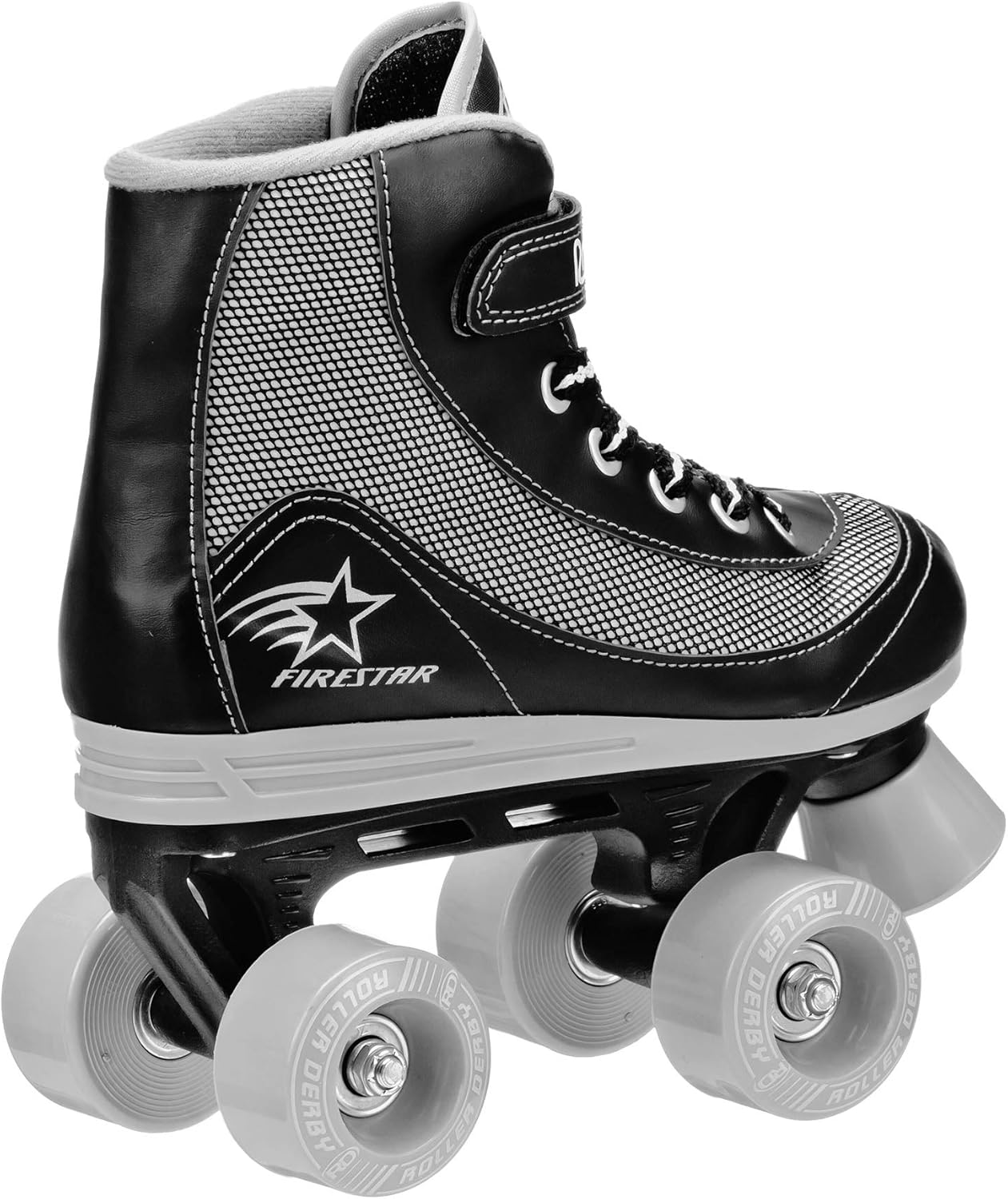 Roller Derby Boys' Firestar Roller Skates, Black, Youth Size 3