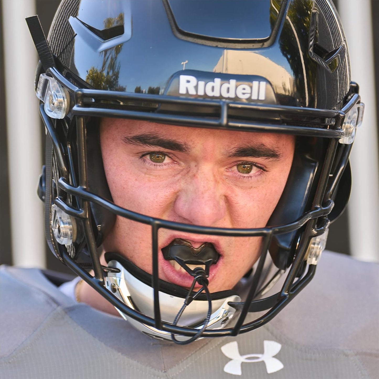Shock Doctor Youth Football Helmet Chin Strap - Adjustable, Black