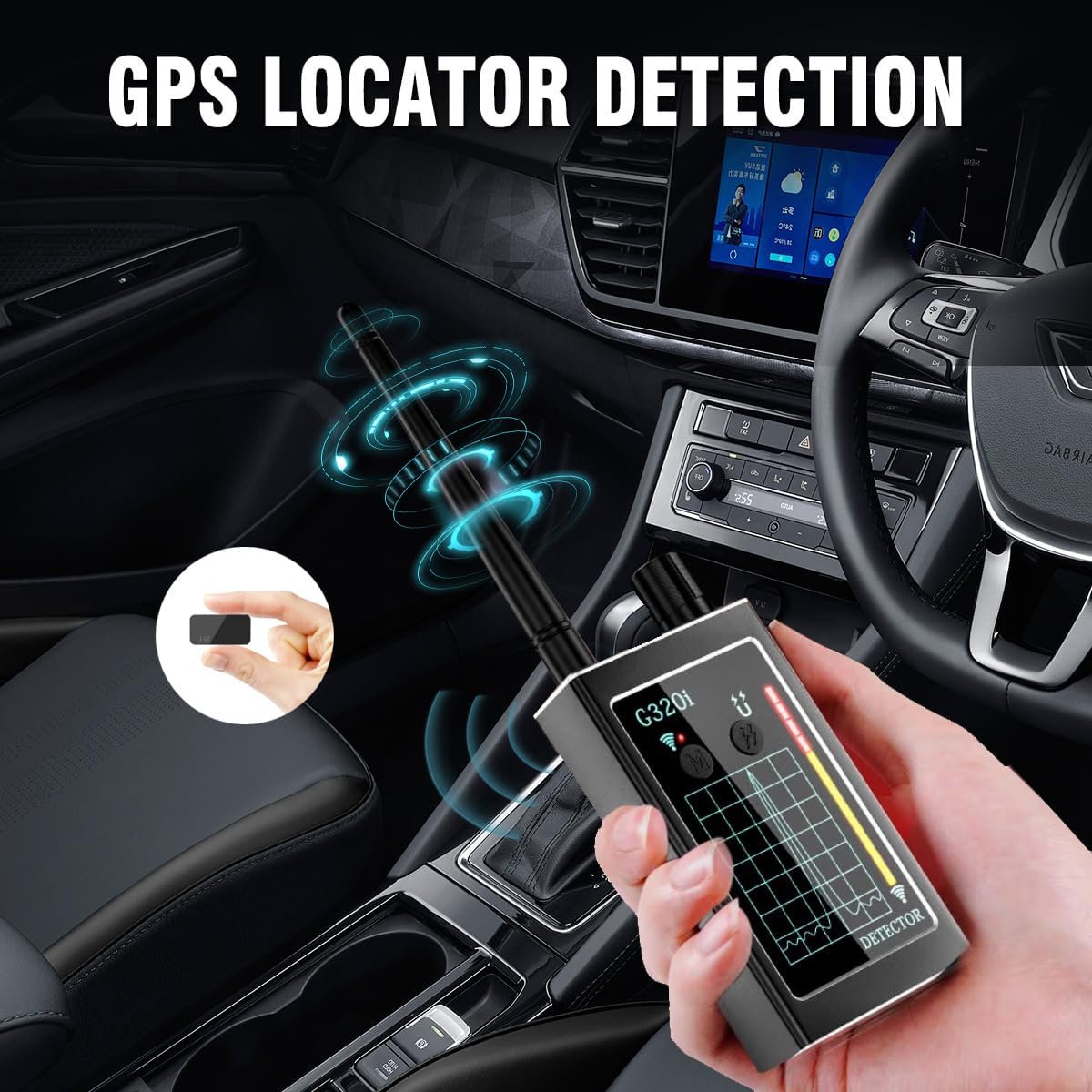 Vaoecms G320i Hidden Device Detector - RF Signal & Bug Finder