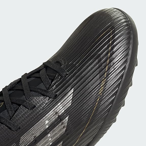 Adidas F50 League Turf Soccer Shoes - Black/Gold - Unisex 8M/9W