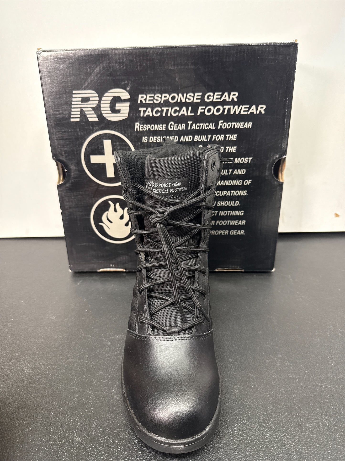 Response Gear Men's 8" Side-Zip 3.0 Service Boots - Black, Size 9