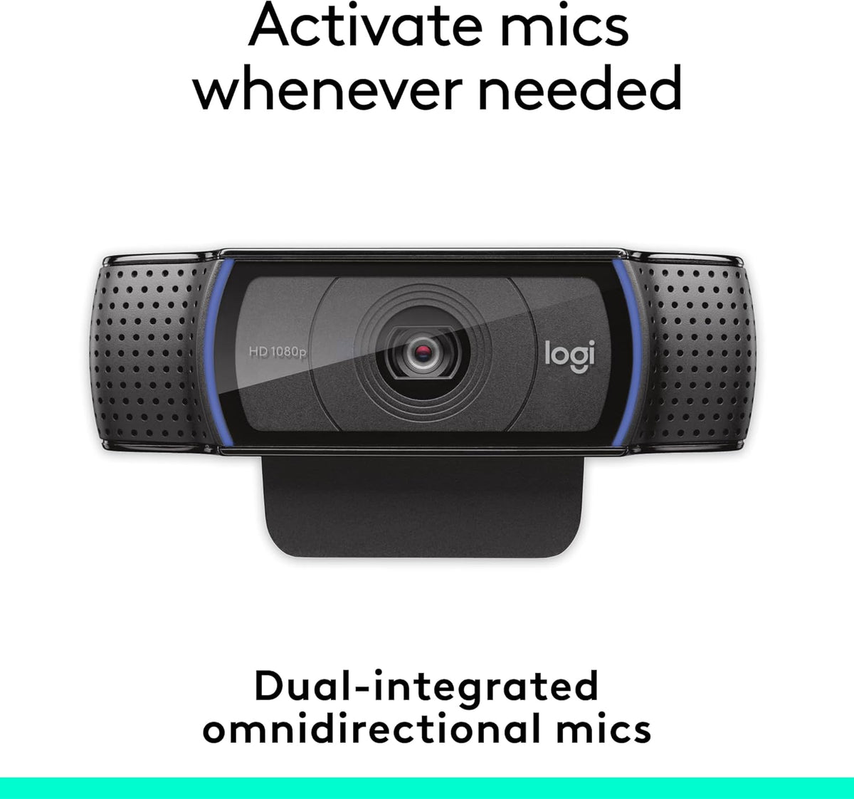 Logitech C920e Business Webcam - 1080p HD 30fps USB-A Black