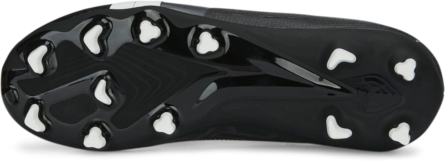 Puma Ultra Play Junior FG/AG Soccer Cleats - Black/White, Size 12